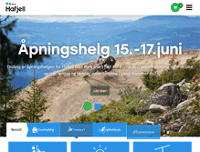 Tablet Screenshot of hafjell.no
